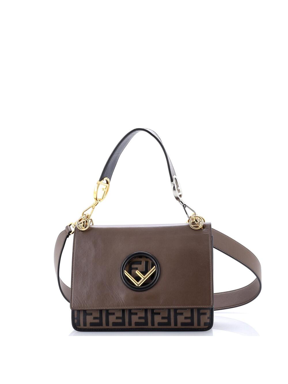 Fendi Kan I F Shoulder Bag Leather With #369358F19B